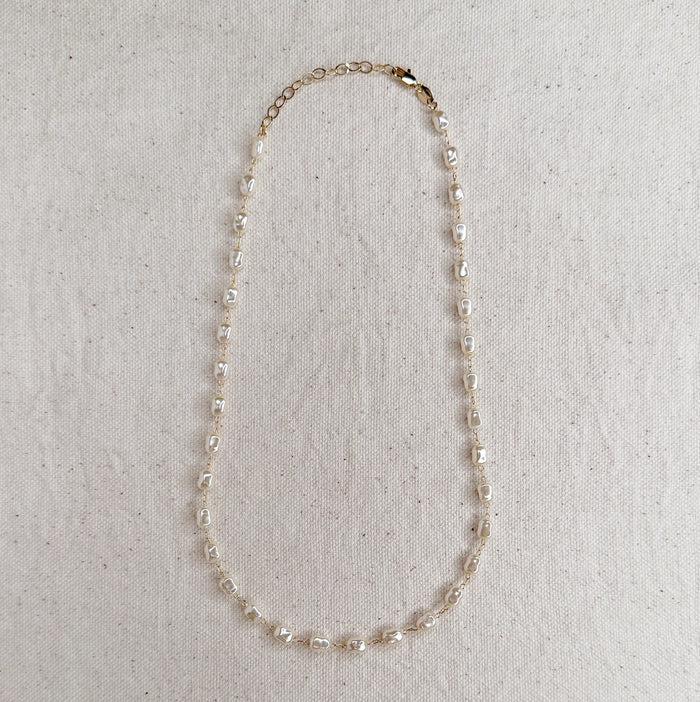 Mondsee Baroque Pearl Necklace | 18k Gold Filled Jewelry