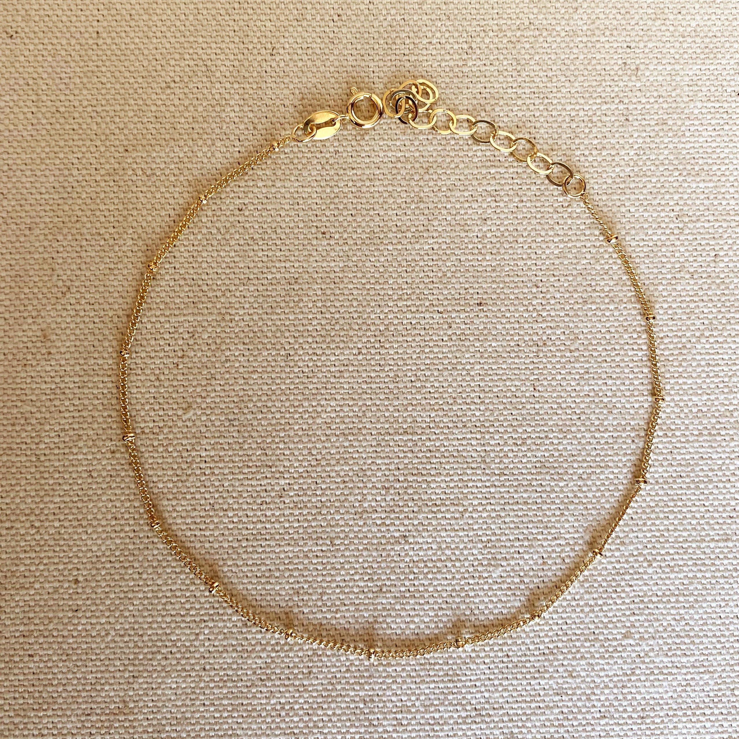 18k Gold Filled Anklets — Mondsee