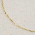 Mondsee 0.9mm Link Chain Anklet | 18k Gold Filled Jewelry