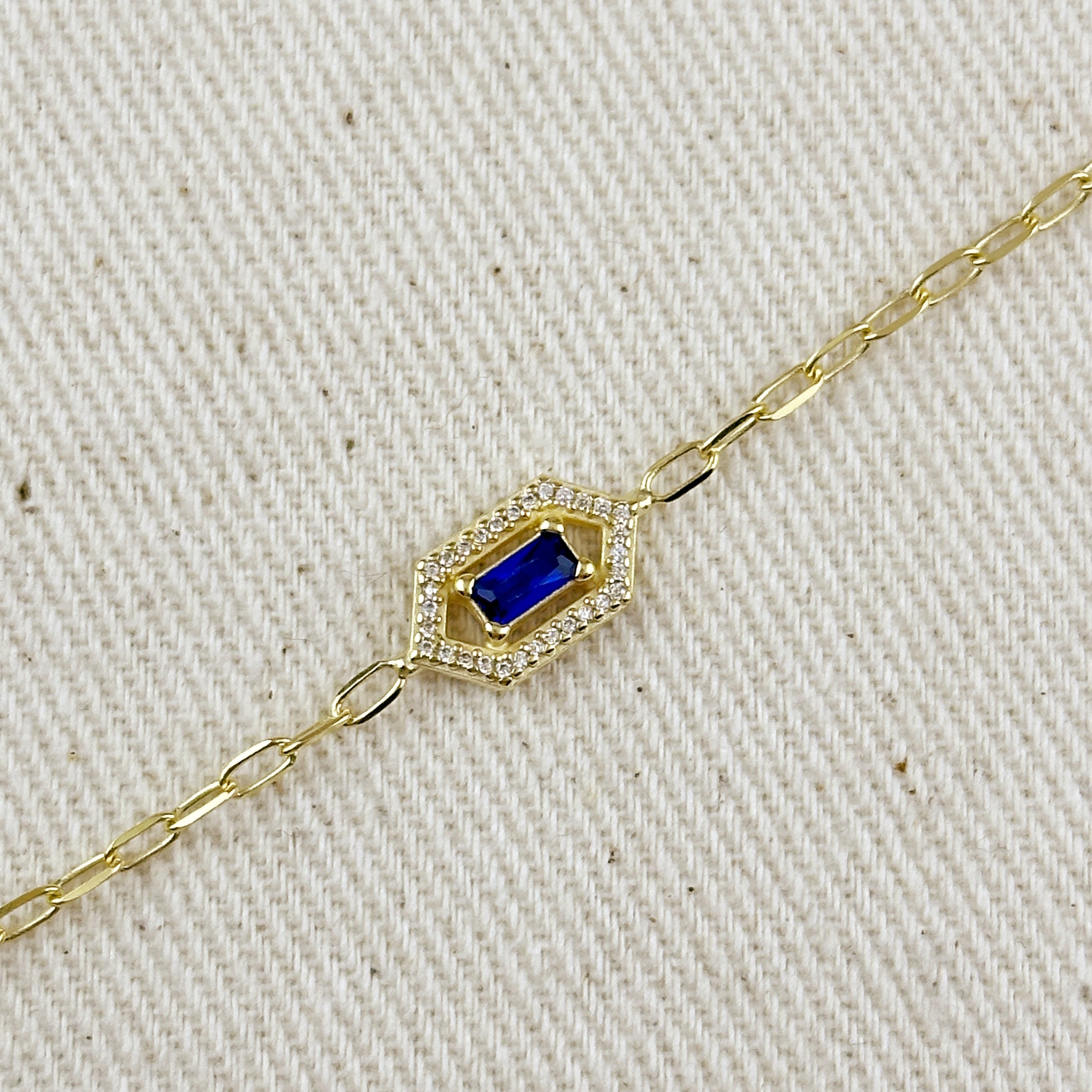 Mondsee 18k Gold Vermeil Fancy Birthstone Bracelet | 18k Gold Filled Jewelry