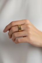 Mondsee 18K Gold Filled 9mm Watch Band Ring | 18k Gold Filled Jewelry
