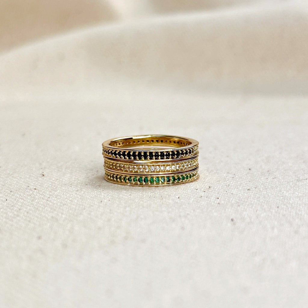 Mondsee 18k Gold Filled Eternity CZ Band Ring | 18k Gold Filled Jewelry