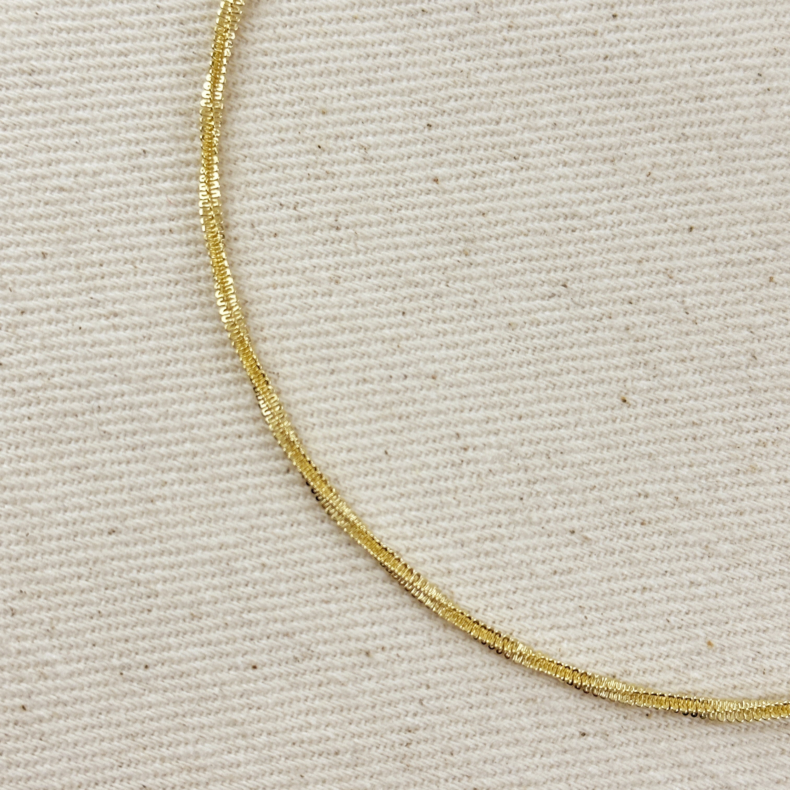 Mondsee 18k Gold Filled 2mm Square Rope Chain | 18k Gold Filled Jewelry