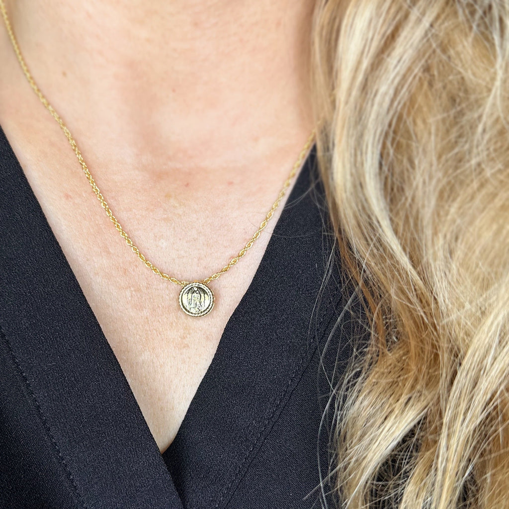 Mondsee 18k Gold Filled Mini Lady Guadalupe Necklace | 18k Gold Filled Jewelry