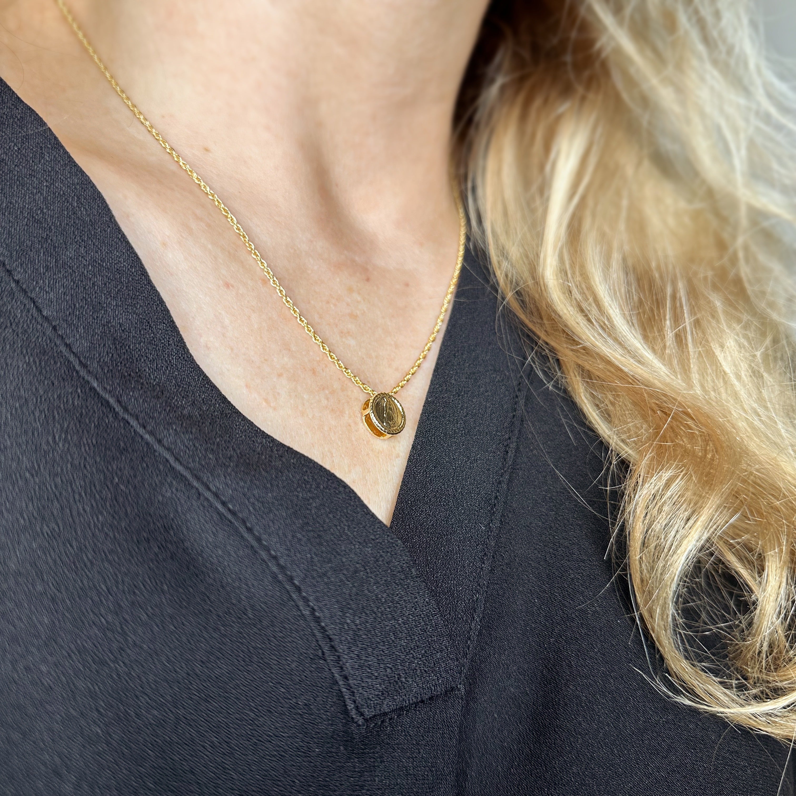Mondsee 18k Gold Filled Mini Lady Guadalupe Necklace | 18k Gold Filled Jewelry
