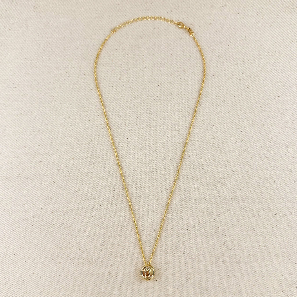 Mondsee 18k Gold Filled Mini Lady Guadalupe Necklace | 18k Gold Filled Jewelry
