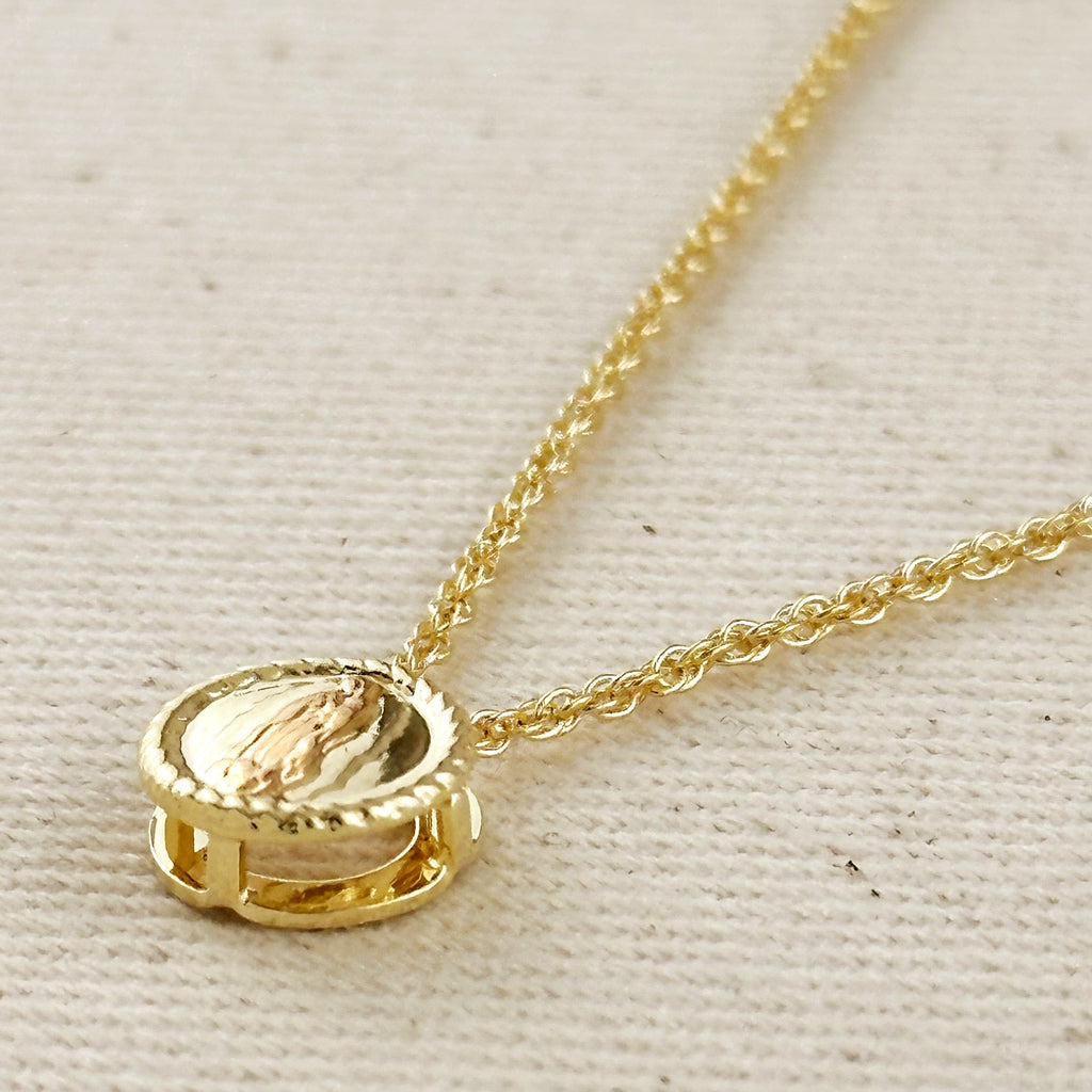 Mondsee 18k Gold Filled Mini Lady Guadalupe Necklace | 18k Gold Filled Jewelry