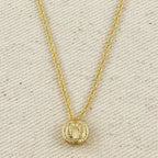 Mondsee 18k Gold Filled Mini Double Sided Coin Saint Benedict Necklace | 18k Gold Filled Jewelry