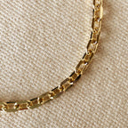Mondsee 18k Gold Filled Diamond 4.5 mm Cut Anchor Link Bracelet | 18k Gold Filled Jewelry