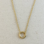 Mondsee 18k Gold Filled Rolo Chain Necklace Featuring Carabiner Clasp | 18k Gold Filled Jewelry