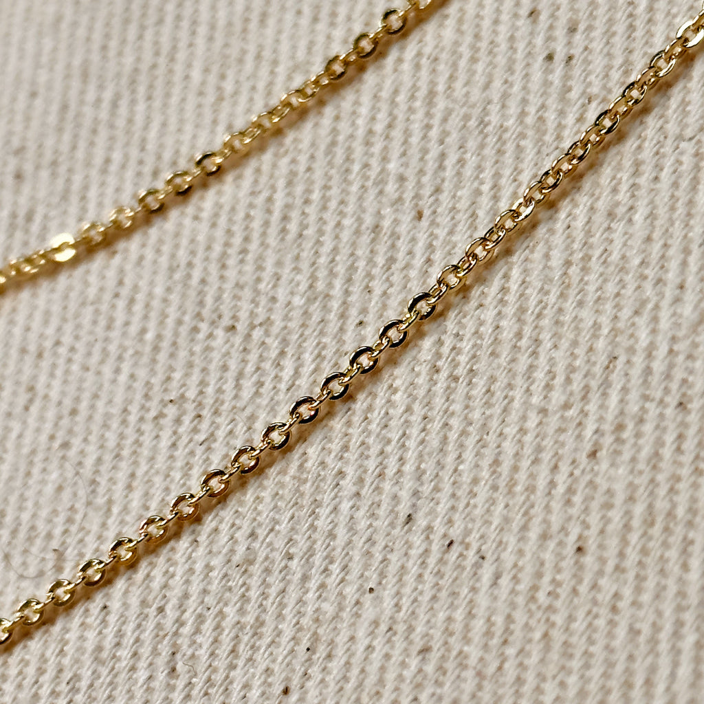 Mondsee 18k Gold Filled 1.45mm Cable Chain | 18k Gold Filled Jewelry