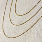 Mondsee 18k Gold Filled 1.45mm Cable Chain | 18k Gold Filled Jewelry