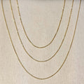 Mondsee 18k Gold Filled 1.45mm Cable Chain | 18k Gold Filled Jewelry