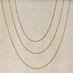 Mondsee 18k Gold Filled 1.45mm Cable Chain | 18k Gold Filled Jewelry
