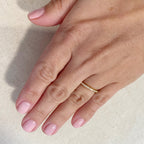 Mondsee 18k Gold Filled Diamond Color Eternity Micro Cubic Zirconia Stone Ring - Emerald and Black Colors Available | 18k Gold Filled Jewelry