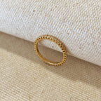 Mondsee 18k Gold Filled Diamond Color Eternity Micro Cubic Zirconia Stone Ring - Emerald and Black Colors Available | 18k Gold Filled Jewelry