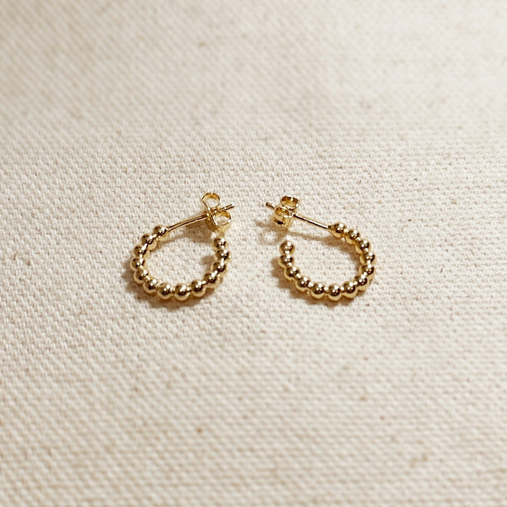Dainty Beaded C-Hoop