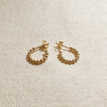 Dainty Beaded C-Hoop