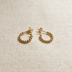 Dainty Beaded C-Hoop
