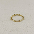 Mondsee 18k Gold Filled CZ Dots Infinity Band Ring | 18k Gold Filled Jewelry