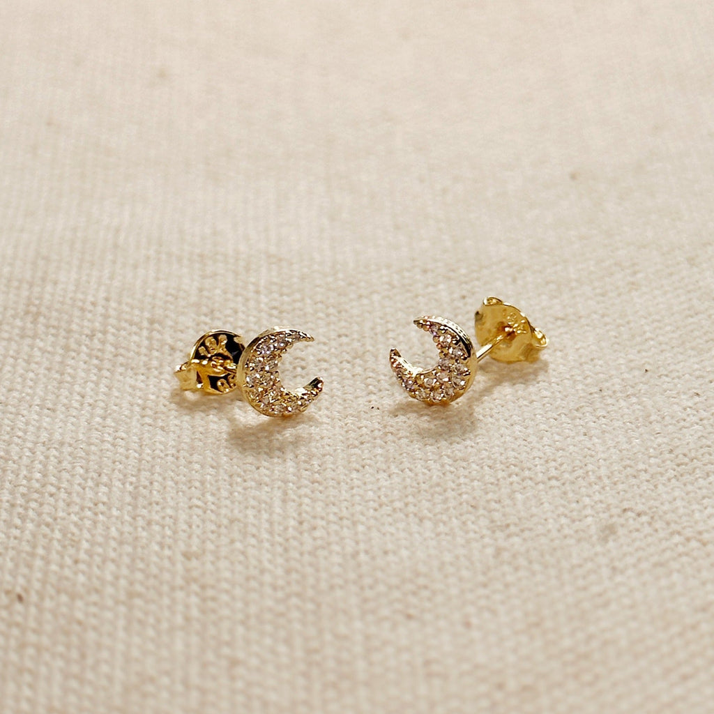 Mini Crescent Moon Stackable Earrings