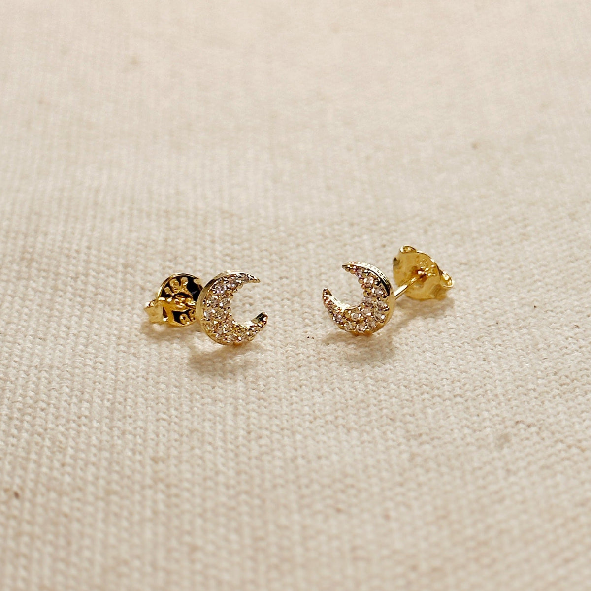 Mini Crescent Moon Stackable Earrings