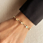 Mondsee 18k Gold Filled Rounded Opal Bracelet | 18k Gold Filled Jewelry