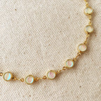 18k Gold Filled Rounded Opal Choker