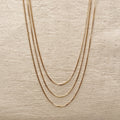 Mondsee 1mm Box chain | 18k Gold Filled Jewelry