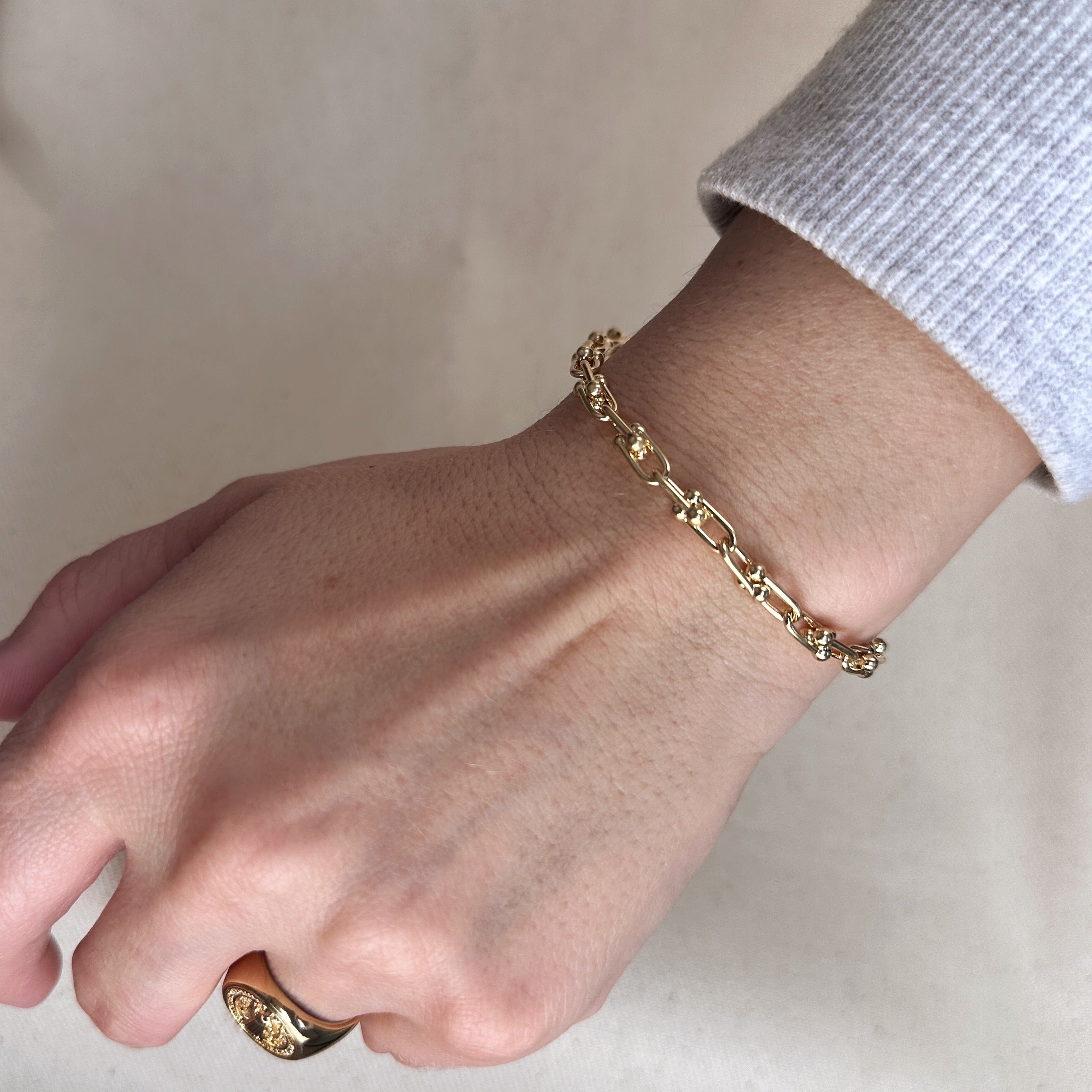 Mondsee 18k Gold Filled Link Chain Bracelet | 18k Gold Filled Jewelry