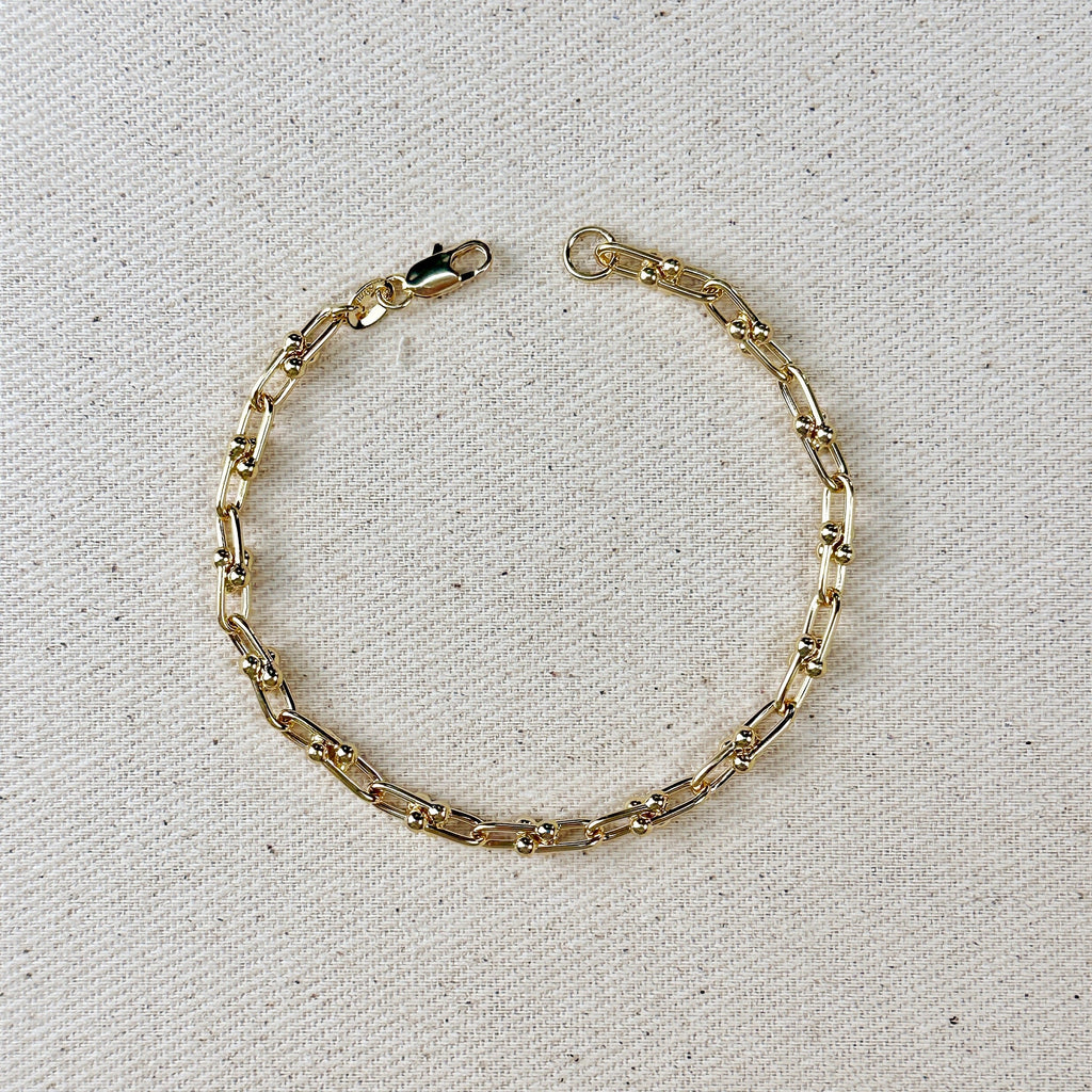 Mondsee 18k Gold Filled Link Chain Bracelet | 18k Gold Filled Jewelry