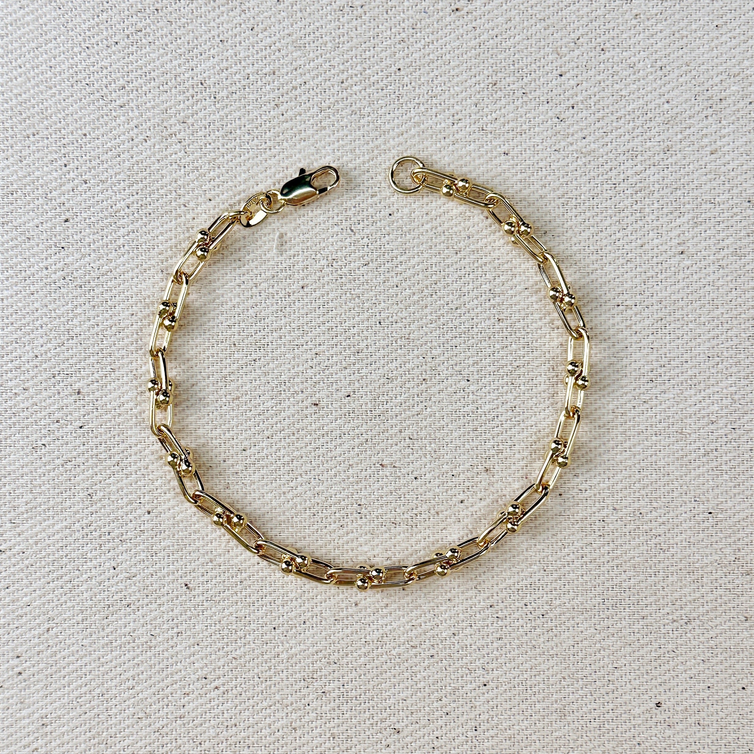 Mondsee 18k Gold Filled Link Chain Bracelet | 18k Gold Filled Jewelry