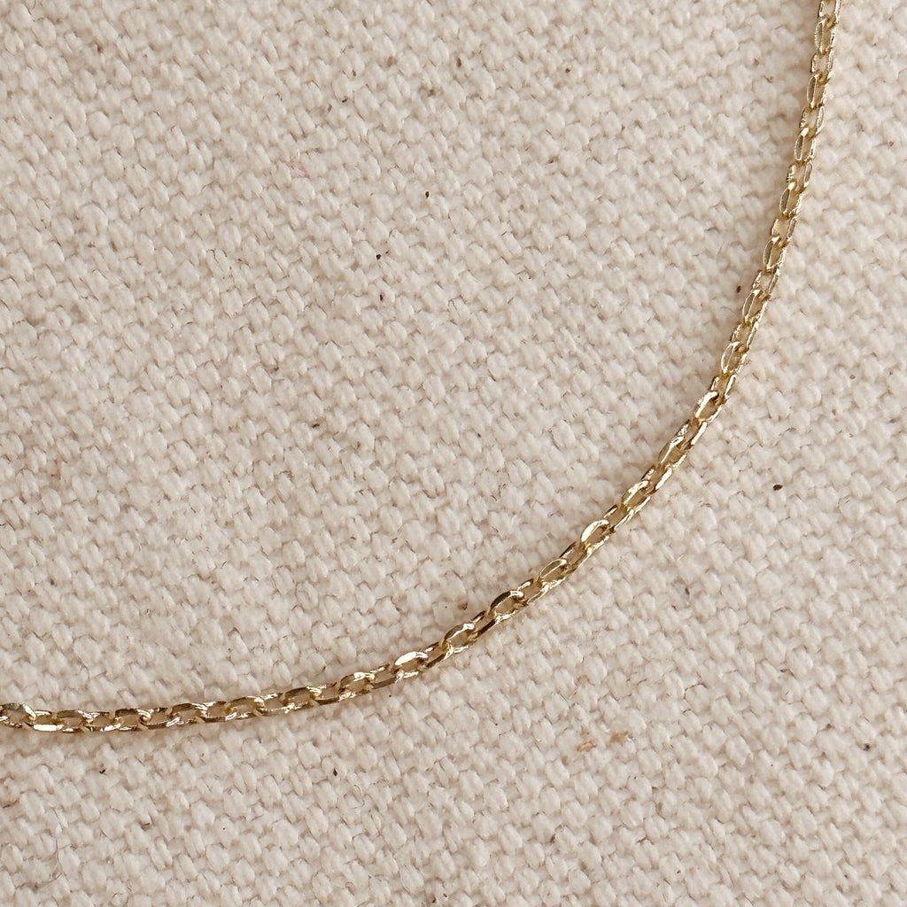 Mondsee 0.9mm Link Chain Bracelet | 18k Gold Filled Jewelry