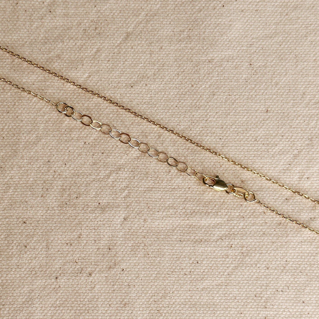 Mondsee 0.9mm Link Chain | 18k Gold Filled Jewelry