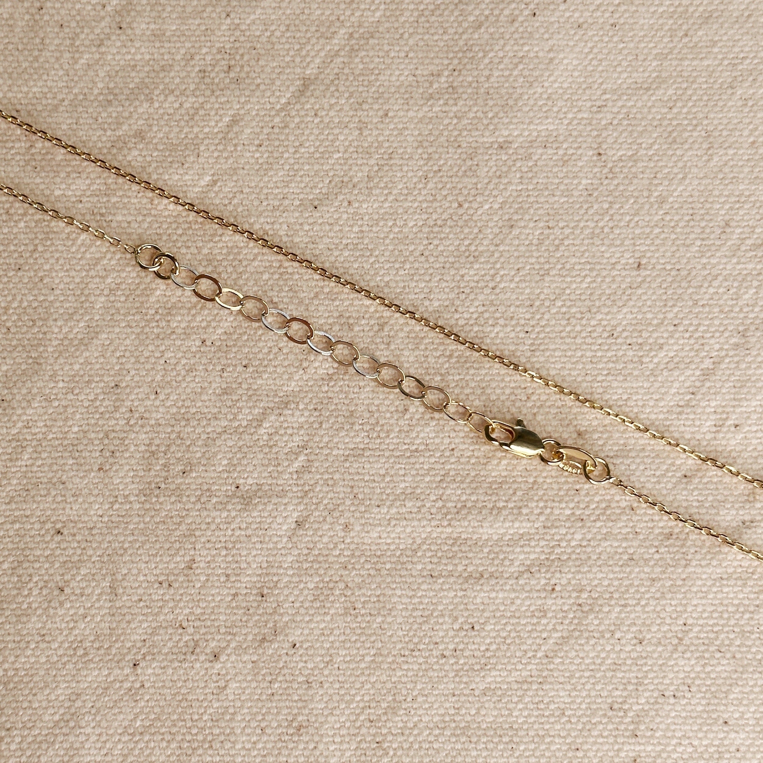 Mondsee 0.9mm Link Chain | 18k Gold Filled Jewelry