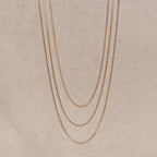 Mondsee 0.9mm Link Chain | 18k Gold Filled Jewelry