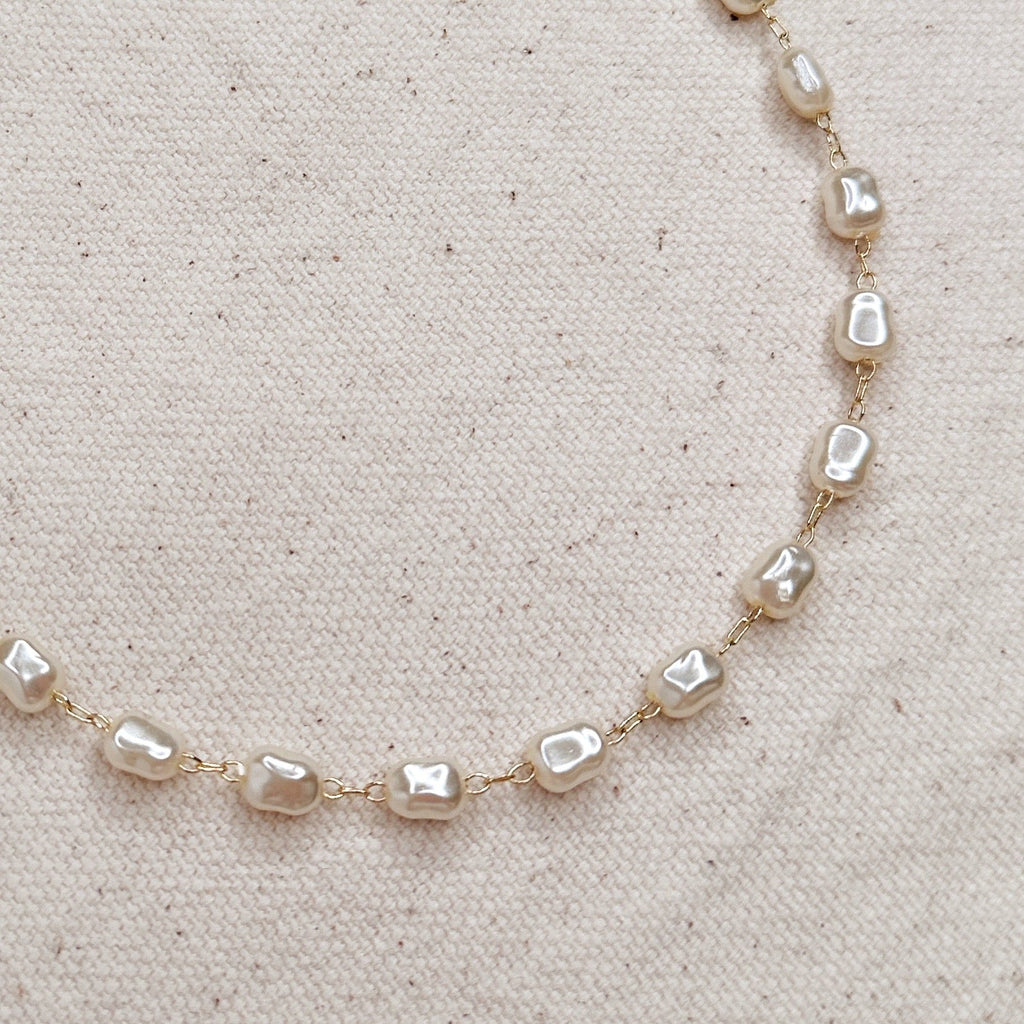 Mondsee Baroque Pearl Necklace | 18k Gold Filled Jewelry