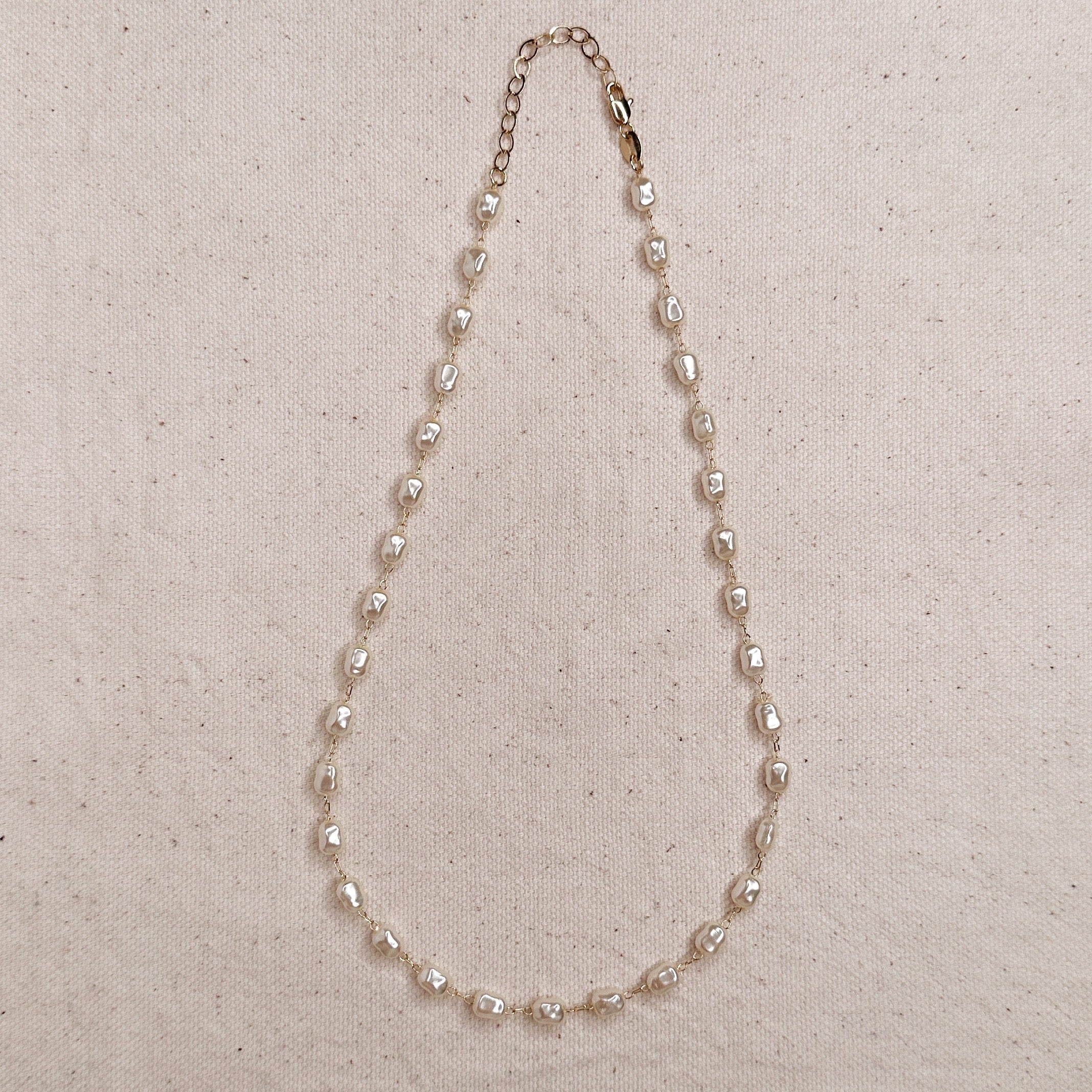 Mondsee Baroque Pearl Necklace | 18k Gold Filled Jewelry