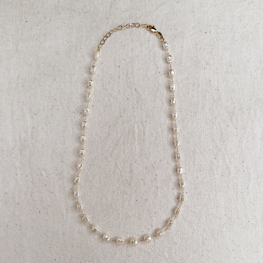 Mondsee Baroque Pearl Necklace | 18k Gold Filled Jewelry