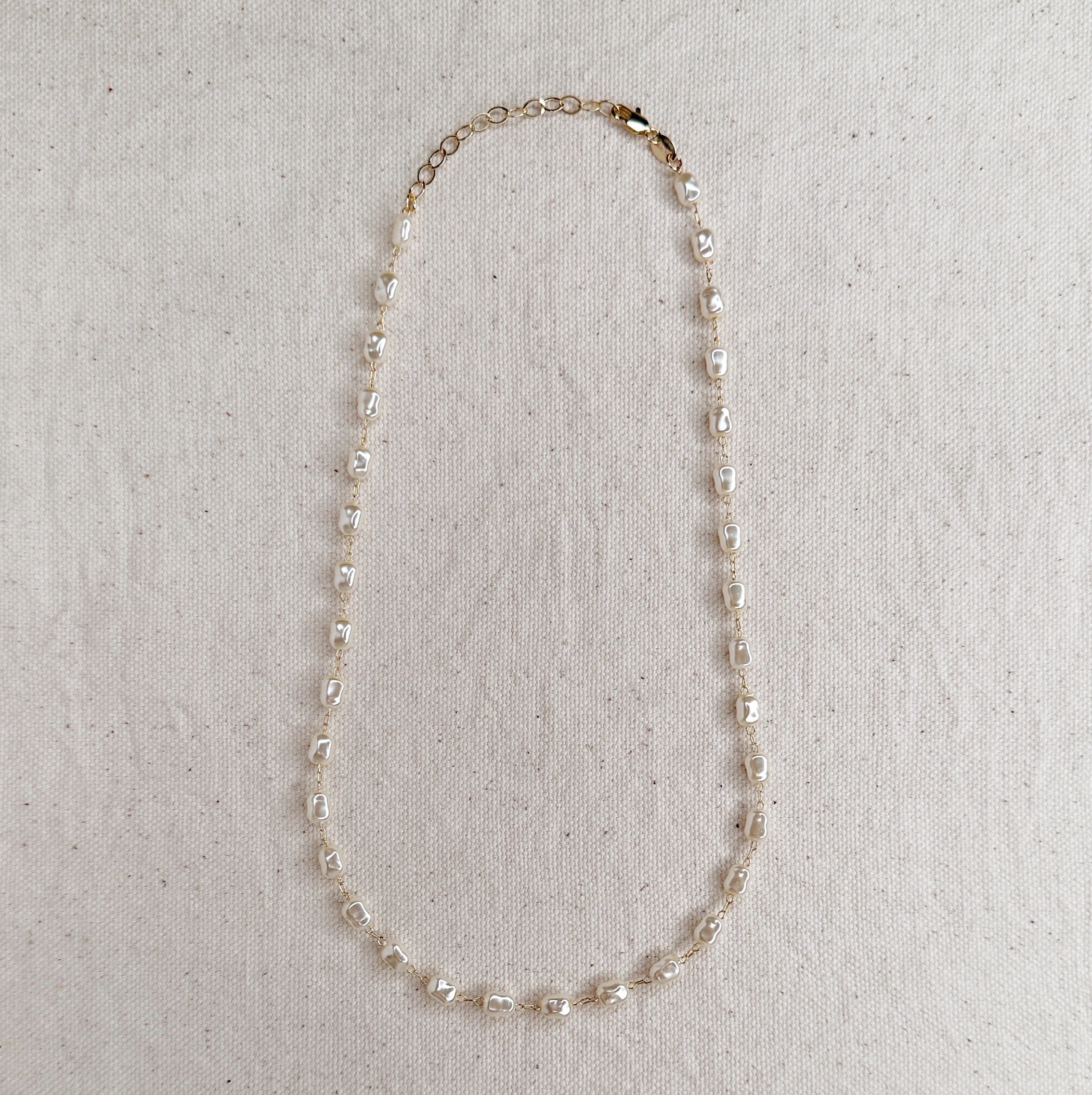 Mondsee Baroque Pearl Necklace | 18k Gold Filled Jewelry