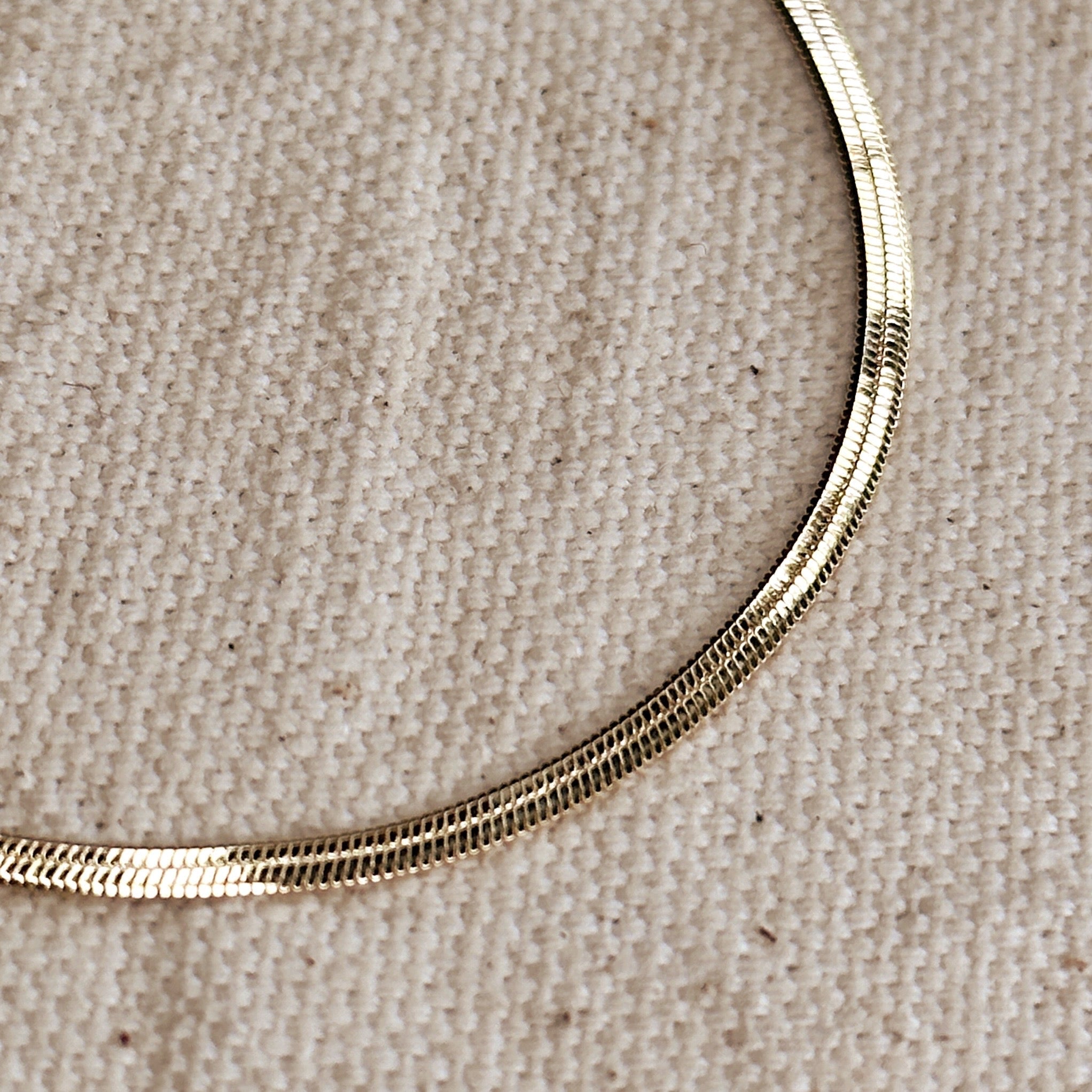 Mondsee 18k Gold Filled 2.0mm Thickness Herringbone Bracelet | 18k Gold Filled Jewelry