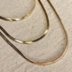 Mondsee 18k Gold Filled 2.0mm Herringbone Chain | 18k Gold Filled Jewelry