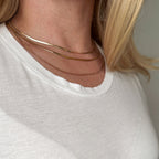 Mondsee 18k Gold Filled 2.0mm Herringbone Chain | 18k Gold Filled Jewelry