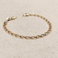 Mondsee 18k Gold Filled Slight Twist Link Bracelet | 18k Gold Filled Jewelry