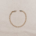 Mondsee 18k Gold Filled Slight Twist Link Bracelet | 18k Gold Filled Jewelry