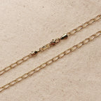Mondsee 18k Gold Filled Slight Twist Link Chain | 18k Gold Filled Jewelry