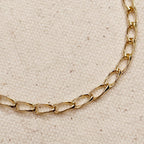 Mondsee 18k Gold Filled Slight Twist Link Chain | 18k Gold Filled Jewelry
