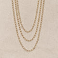Mondsee 18k Gold Filled Slight Twist Link Chain | 18k Gold Filled Jewelry