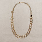 Wide Fancy Links Necklace