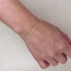 18k Gold Filled 1.2mm CZ Tennis Bracelet